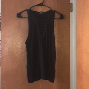 black tank top